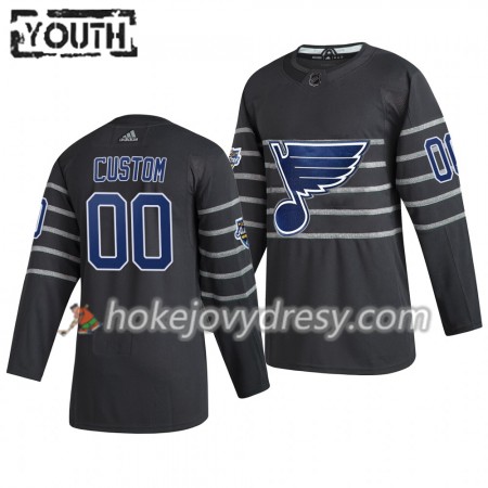 Dětské Hokejový Dres St. Louis Blues Custom  Šedá Adidas 2020 NHL All-Star Authentic